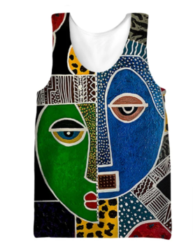 Vintage-Inspired 3D Print Tank Tops for Men/women